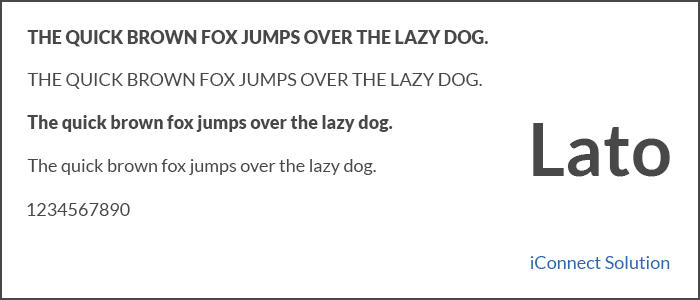 Lato Google Fonts