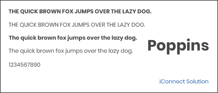 Poppins Google Fonts