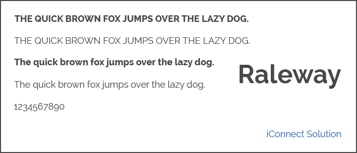 Raleway Google Fonts