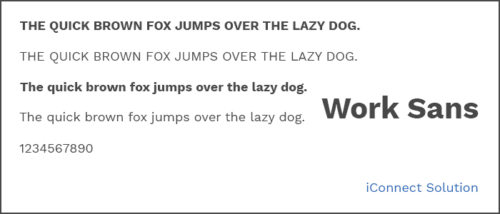Work Sans Google Fonts